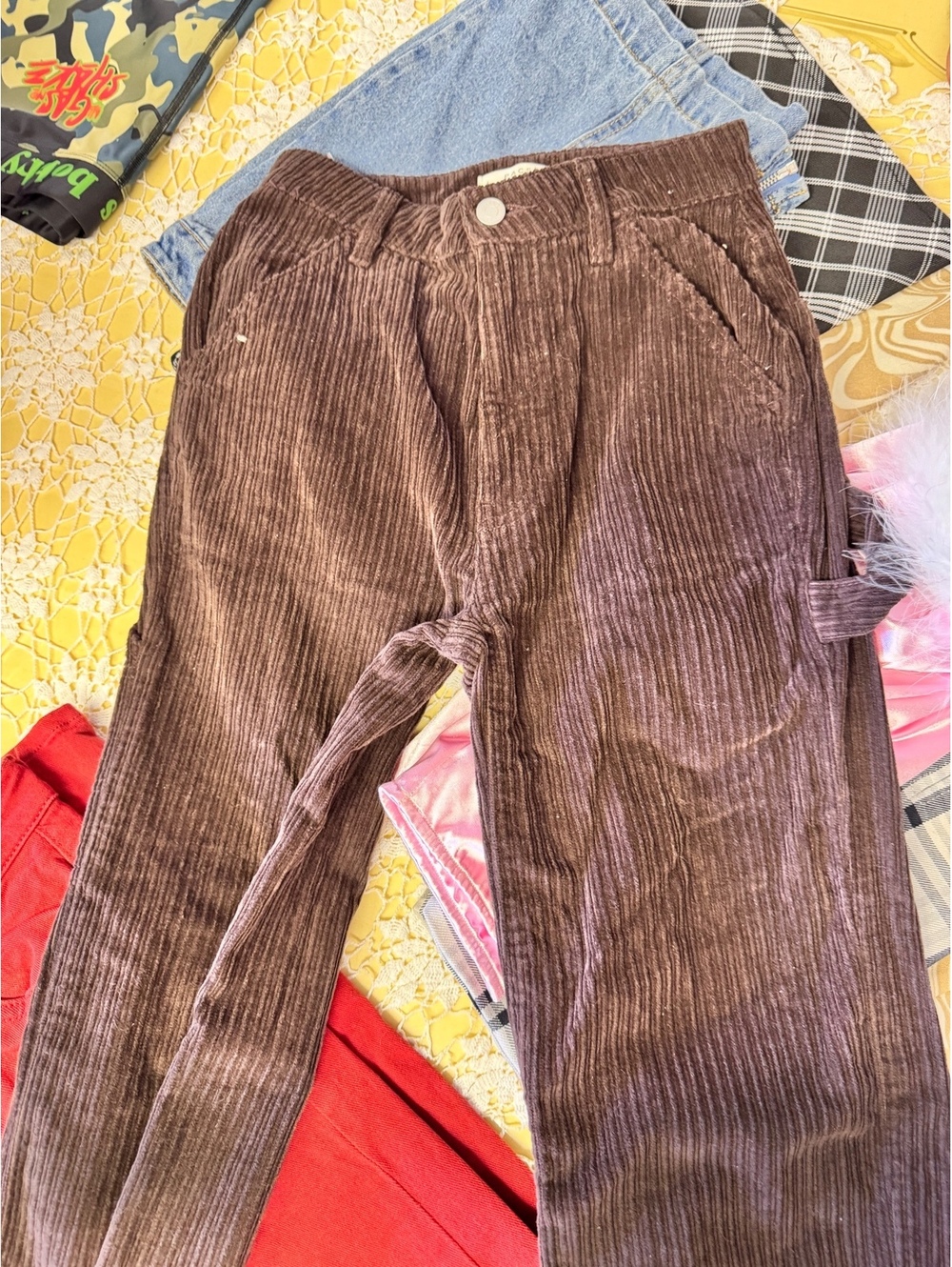 Brown corduroy pants